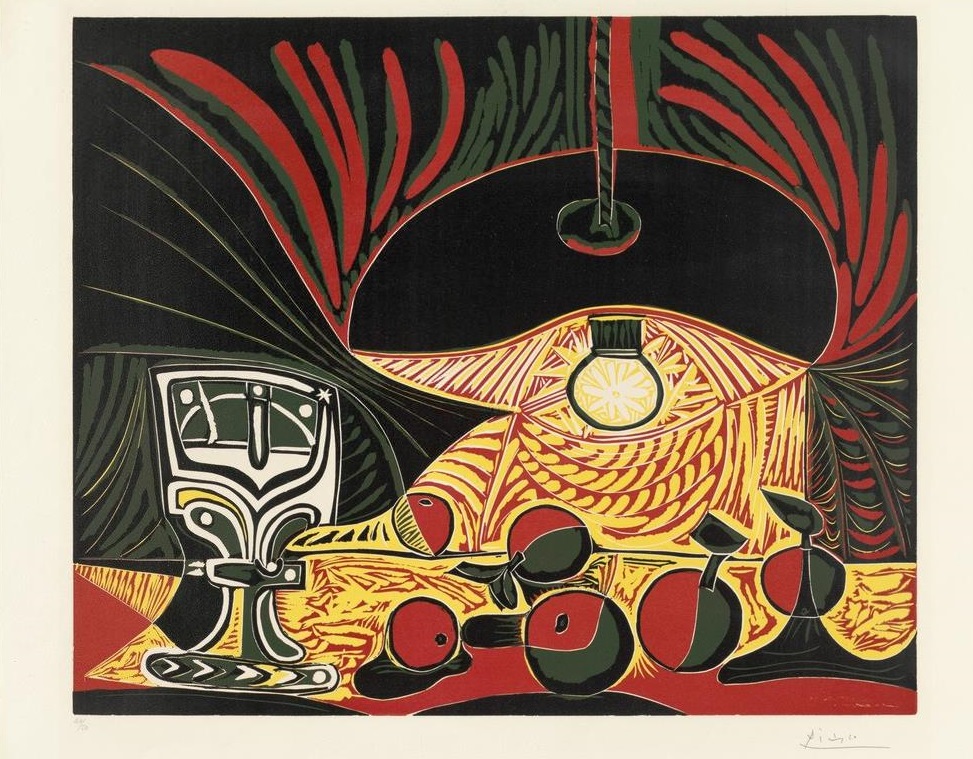 Picasso 1962 Still Life with Glass Under the Lamp